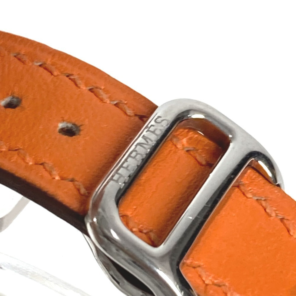 HERMES HA3.210 Arneau Women's Watch Watch Leather Belt Leather Wristwatch Leather Women's Orange