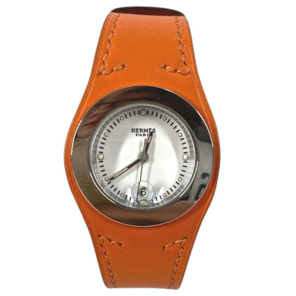 HERMES HA3.210 Arneau Women's Watch Watch Leather Belt Leather Wristwatch Leather Women's Orange