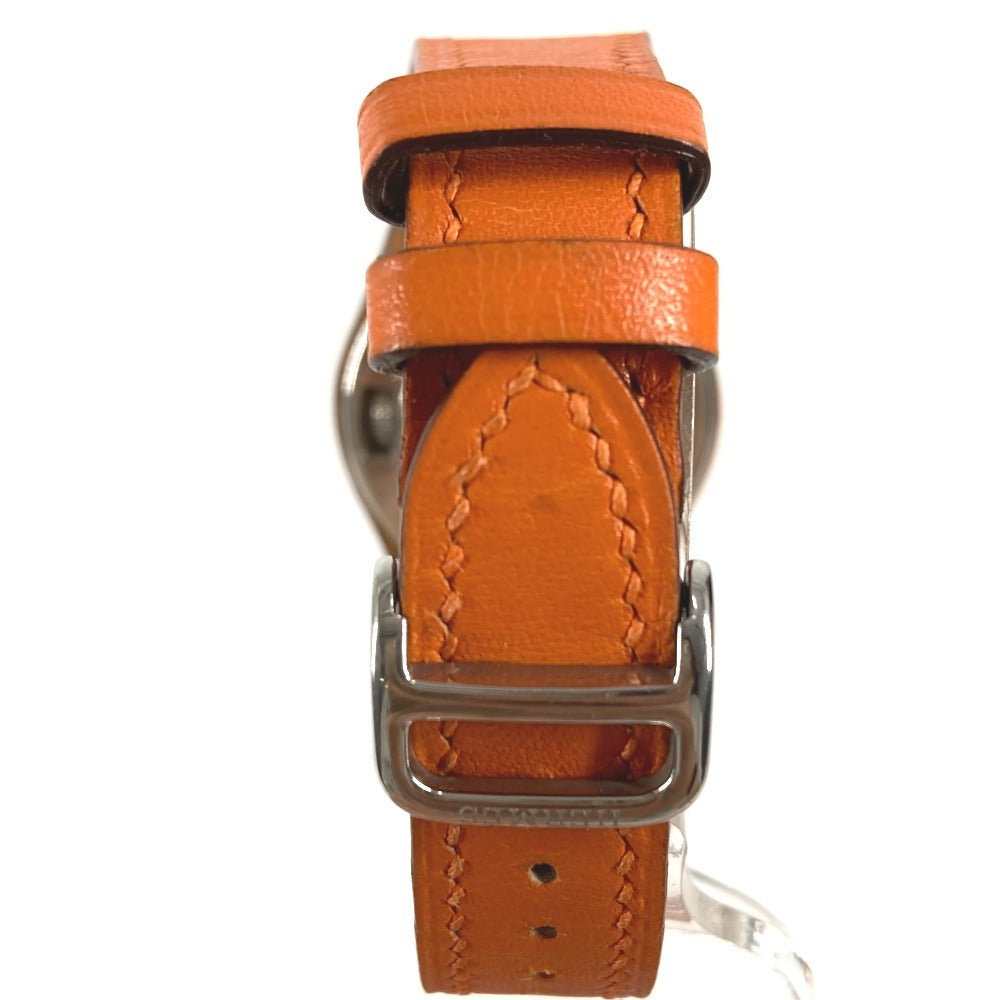 HERMES HA3.210 Arneau Women's Watch Watch Leather Belt Leather Wristwatch Leather Women's Orange