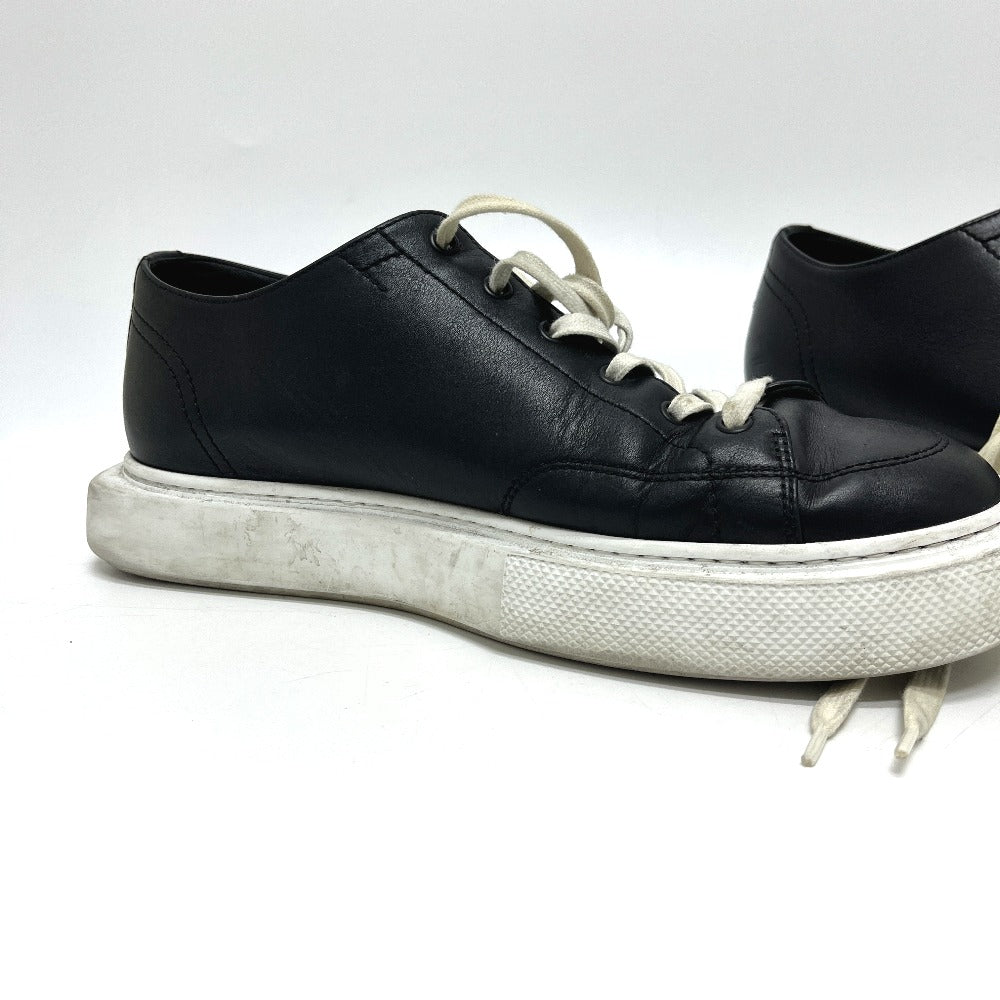 HERMES Casual Derby - Hull Low-cut platform shoes sneakers Leather Black Used