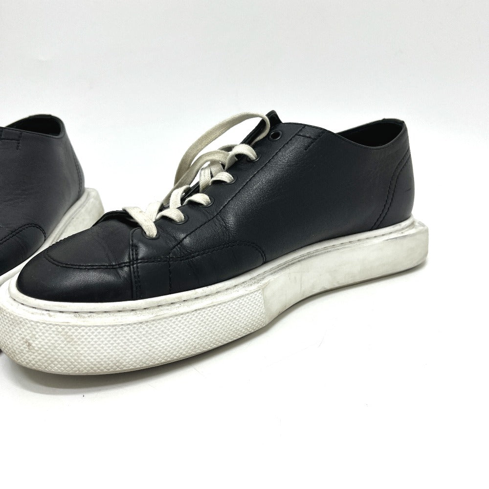 HERMES Casual Derby - Hull Low-cut platform shoes sneakers Leather Black Used