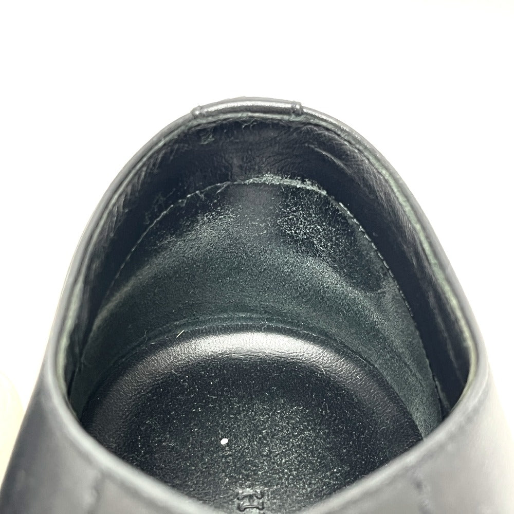 HERMES Casual Derby - Hull Low-cut platform shoes sneakers Leather Black Used