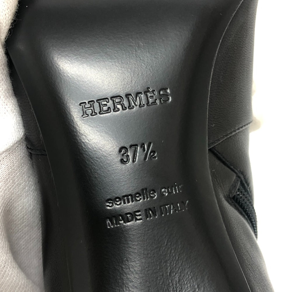 HERMES Lisa 55 Lisa Shoes Ankle boots Short boots Short boots Leather Black Used