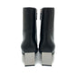 HERMES Lisa 55 Lisa Shoes Ankle boots Short boots Short boots Leather Black Used