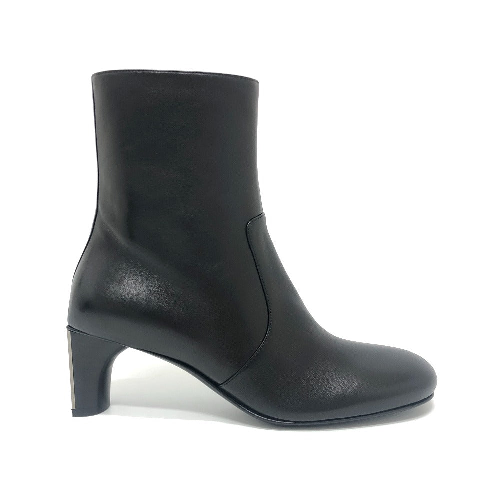 HERMES Lisa 55 Lisa Shoes Ankle boots Short boots Short boots Leather Black Used