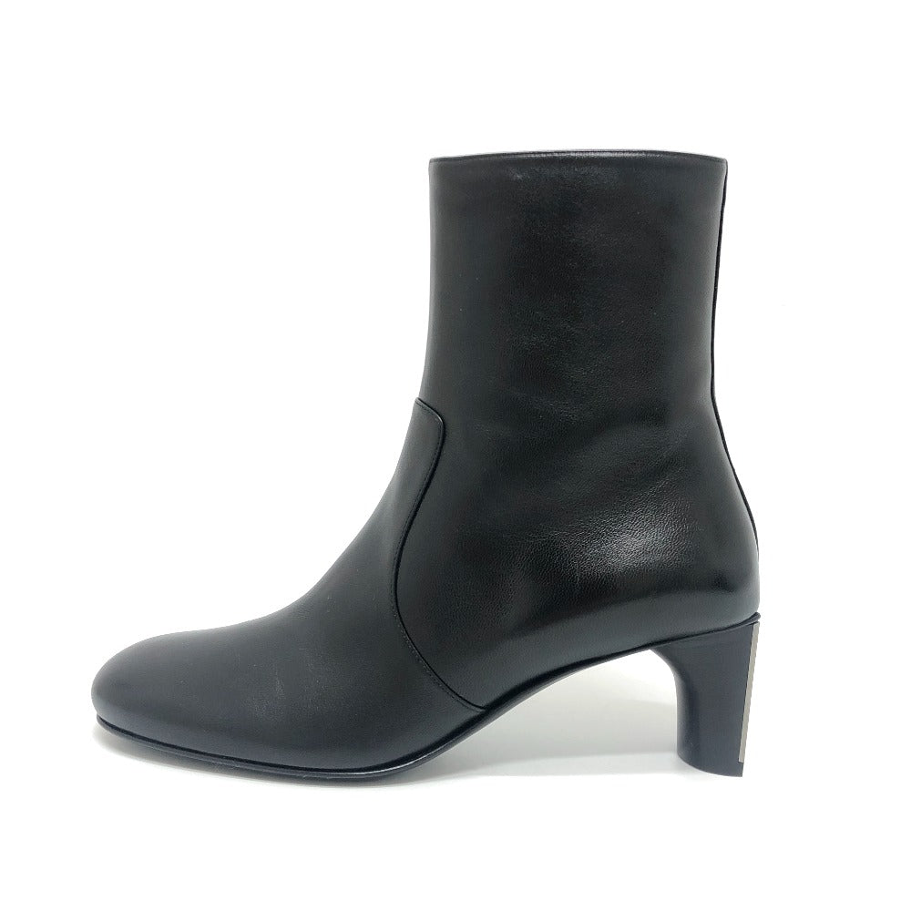 HERMES Lisa 55 Lisa Shoes Ankle boots Short boots Short boots Leather Black Used