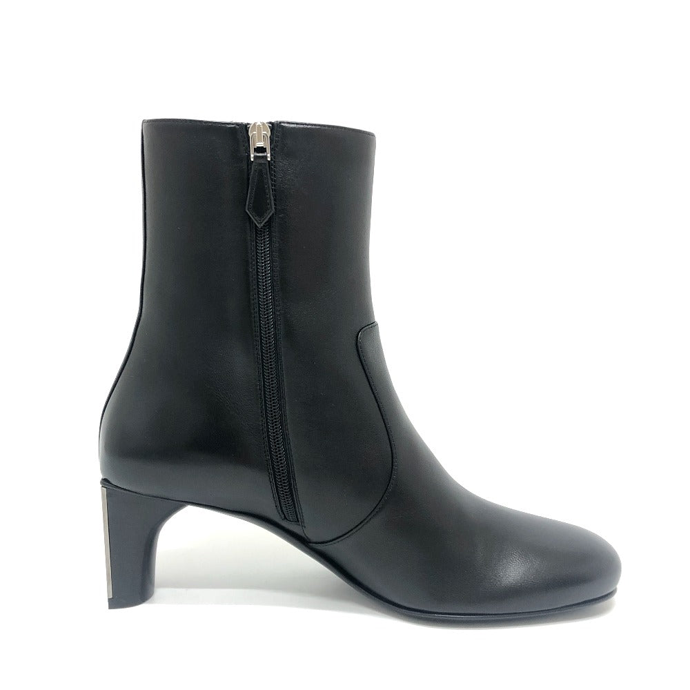 HERMES Lisa 55 Lisa Shoes Ankle boots Short boots Short boots Leather Black Used