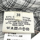 HERMES Madras ROBE ENCOLURE VOILE COTON SOIE MADRAS Sheer Camisole 2-Piece Set 2018 Women's Silk Dress Gray