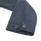 HERMES Women's Navy Cotton Trench Coat with Belt, Lightweight Spring Coat, Long Sleeve, Outerwear
