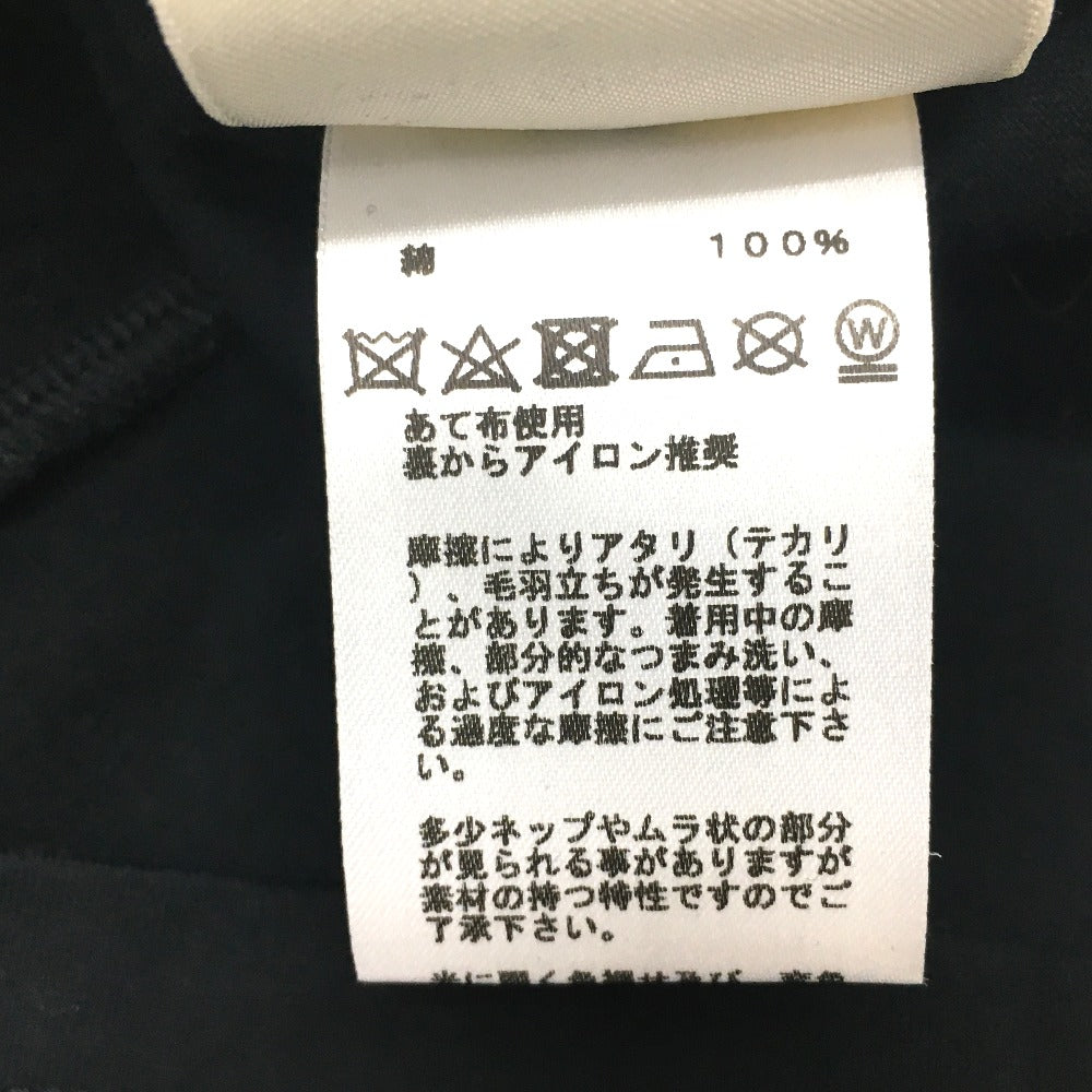 HERMES Print Maxi T-Shirt, 2021SS, Short Sleeve Cotton, Women's, Black