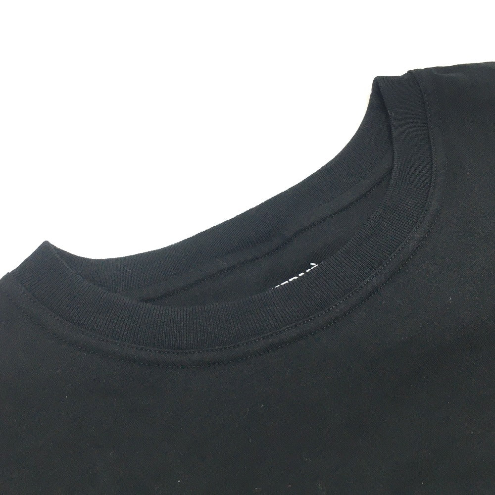 HERMES Print Maxi T-Shirt, 2021SS, Short Sleeve Cotton, Women's, Black