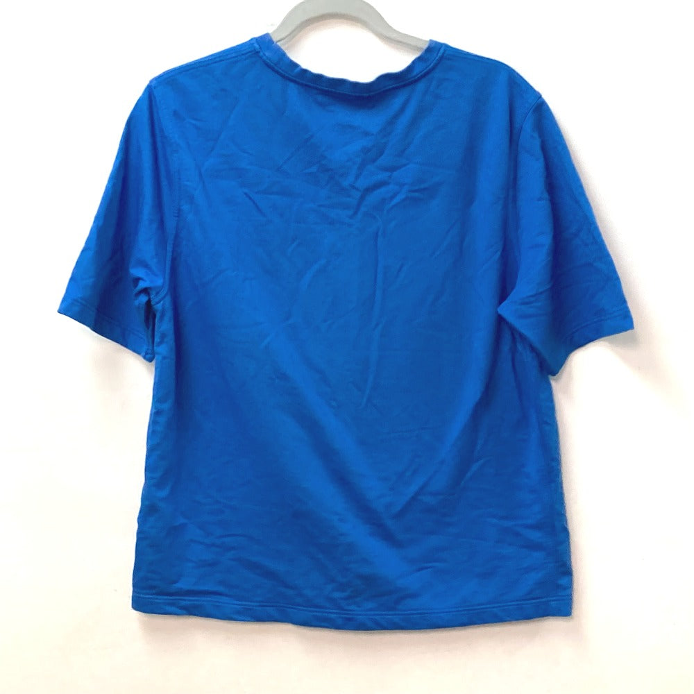 HERMES ハローミスターファリエール ワッペン トップス アパレル 半袖Ｔシャツ コットン メンズ ブルー