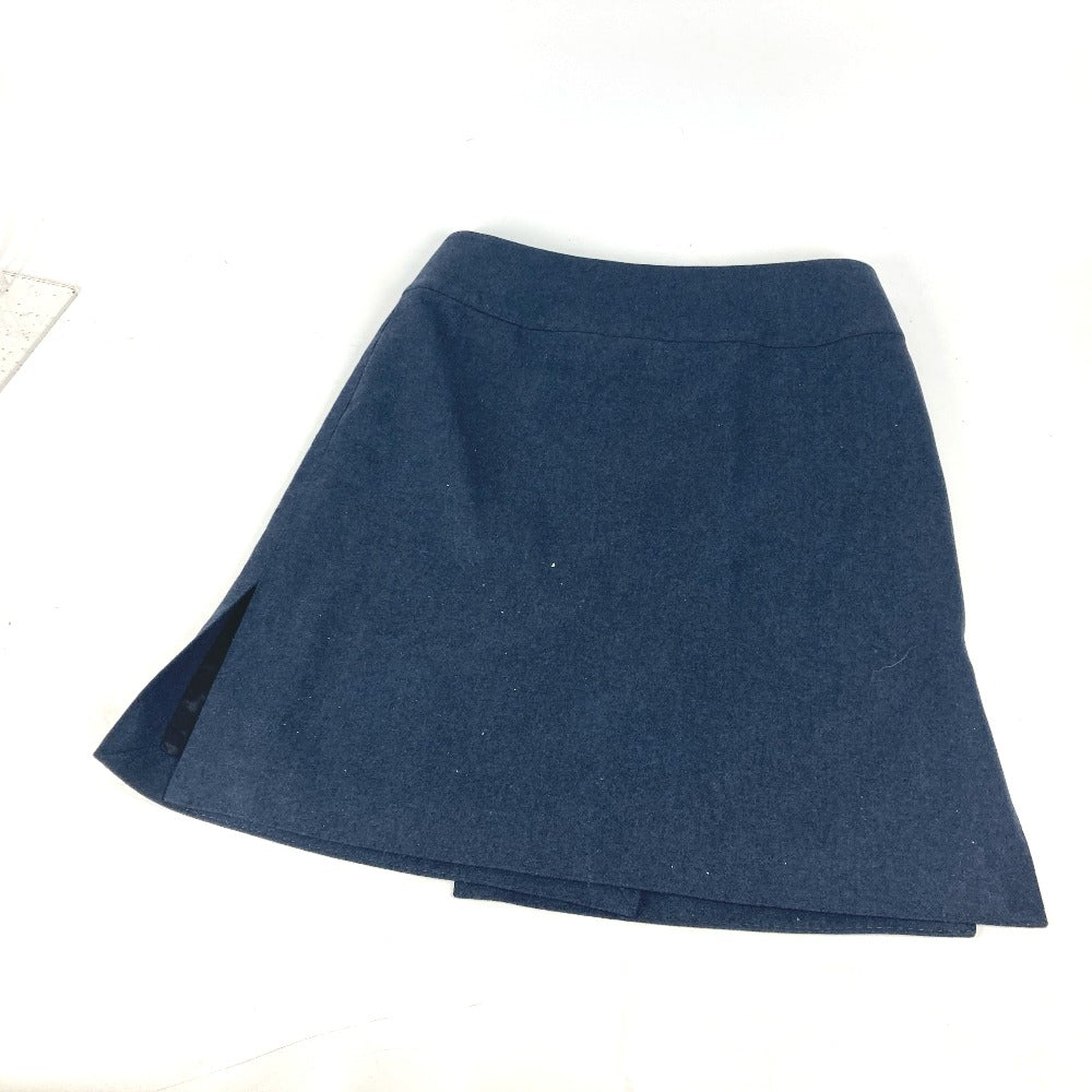 HERMES 無地 ボトムス アパレル スカート ウール レディース ネイビー - brandshop-reference