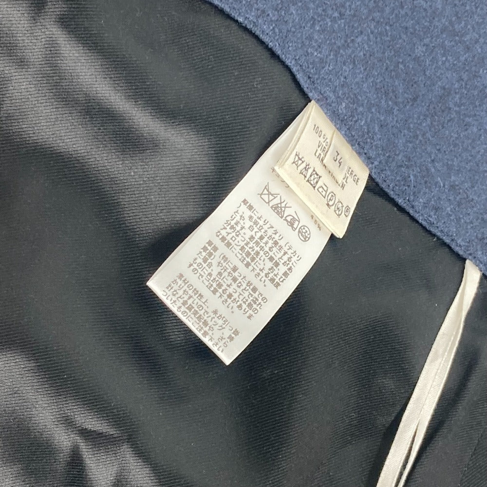 HERMES 無地 ボトムス アパレル スカート ウール レディース ネイビー - brandshop-reference
