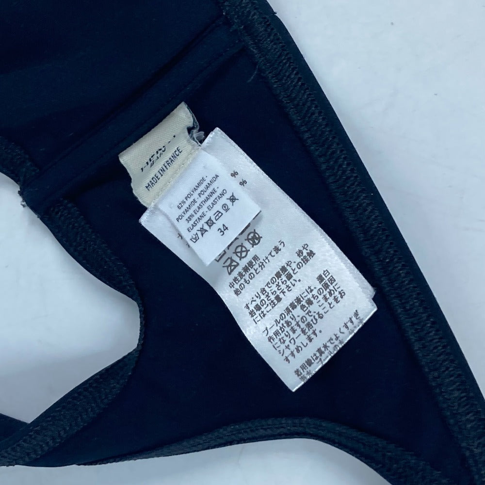 HERMES シェーヌダンクル ビキニ スイムウエア 水着 ナイロン レディース ブラック