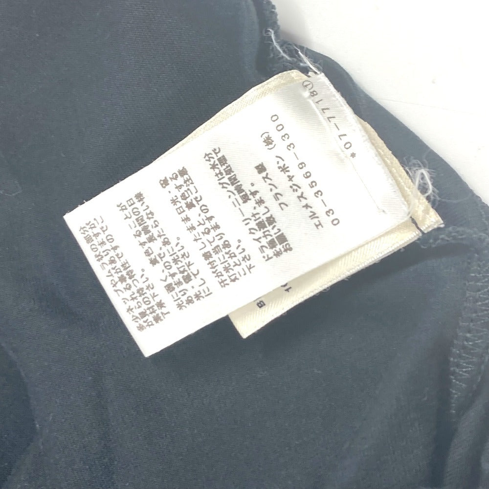 HERMES ロング Tシャツワンピース アパレル シャツワンピ アパレル ワンピース コットン レディース ブラック