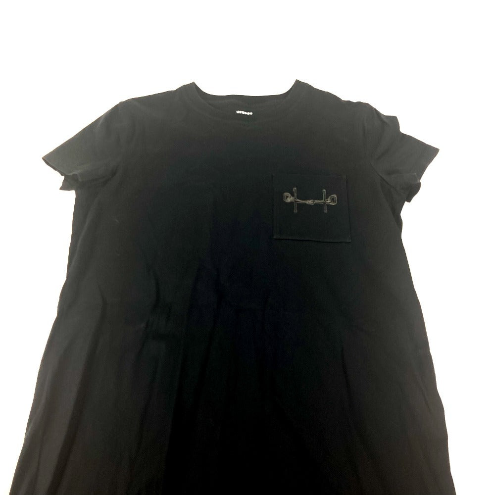 HERMES ロング Tシャツワンピース アパレル シャツワンピ アパレル ワンピース コットン レディース ブラック