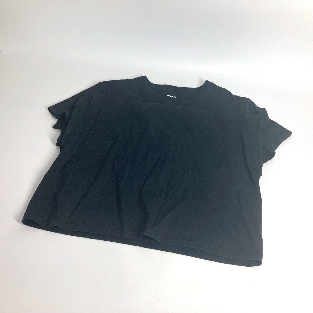 HERMES ロング Tシャツワンピース アパレル シャツワンピ アパレル ワンピース コットン レディース ブラック