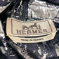 HERMES 2025 Men's Navy Zip-Up Hooded Jacket, Polyester