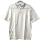 HERMES H logo line apparel apparel top shirt collared cotton polo shirt men's white
