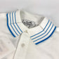 HERMES H logo line apparel apparel top shirt collared cotton polo shirt men's white
