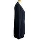 HERMES Serie Button Apparel Knit Long Cardigan, Long Sleeve, V-Neck, Cashmere, Women's, Black