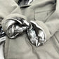 HERMES PT9617 Chesterfield Nylon Hooded Long Coat, Wool, Men's, Greige/Gray