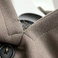 HERMES PT9617 Chesterfield Nylon Hooded Long Coat, Wool, Men's, Greige/Gray