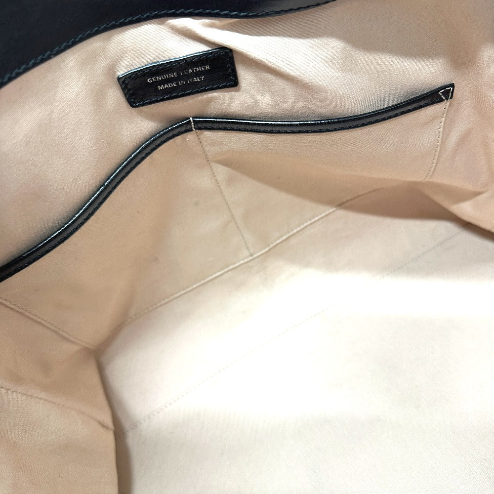 TOD’S Dスタイル カバン ハンドバッグ レザー メンズ ブラック