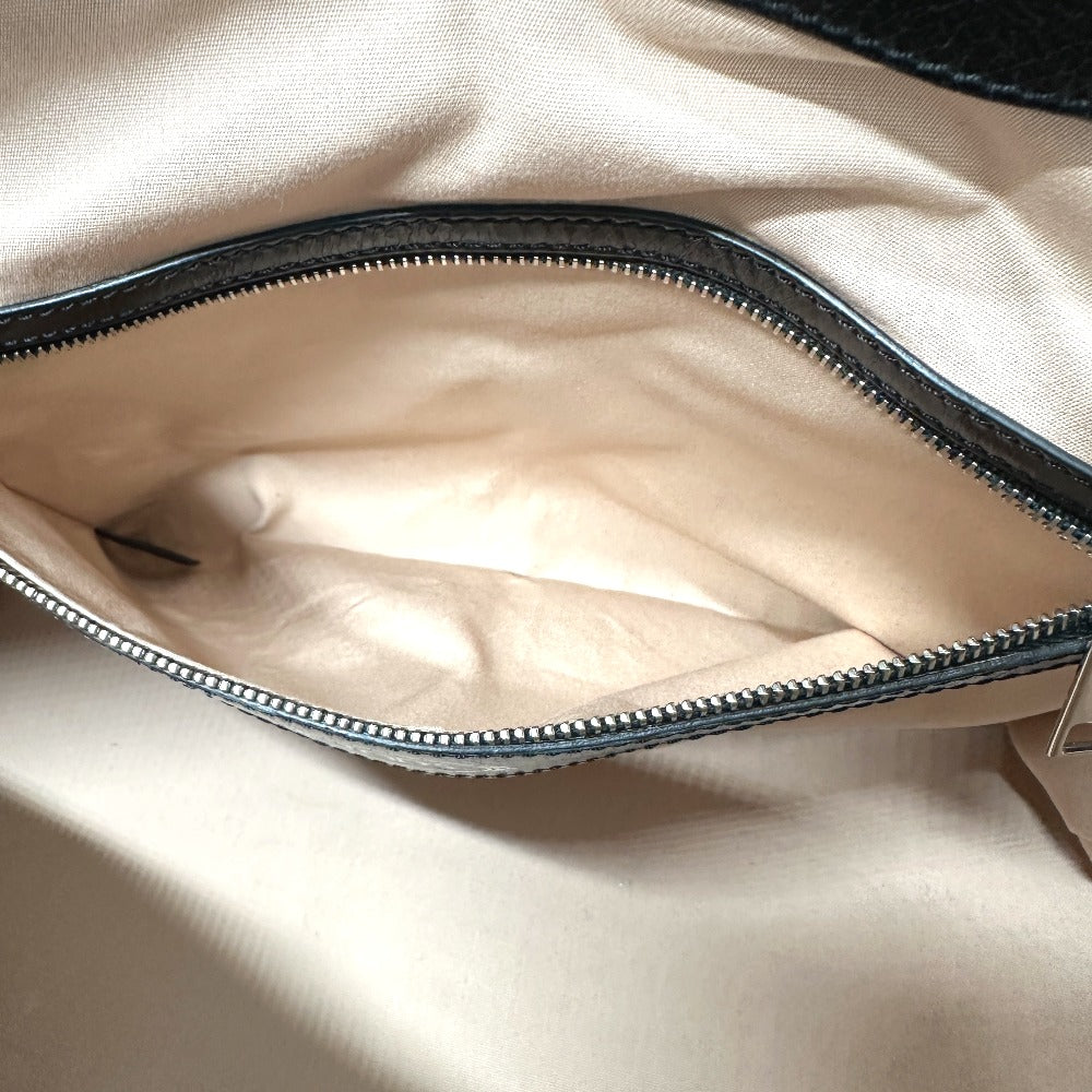TOD’S Dスタイル カバン ハンドバッグ レザー メンズ ブラック