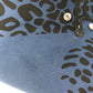 HERMES Shoulder Bag, Leopard Print, Beach Bag, Tote Bag, Canvas, Women's, Navy