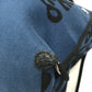 HERMES Shoulder Bag, Leopard Print, Beach Bag, Tote Bag, Canvas, Women's, Navy
