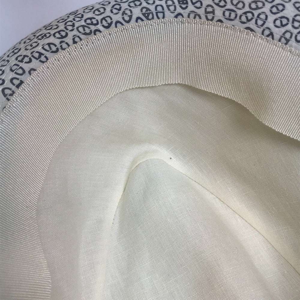 HERMES Chaine d'Ancre Hat, Headwear, All-Over Print, Cotton, Fedora, Unisex, White