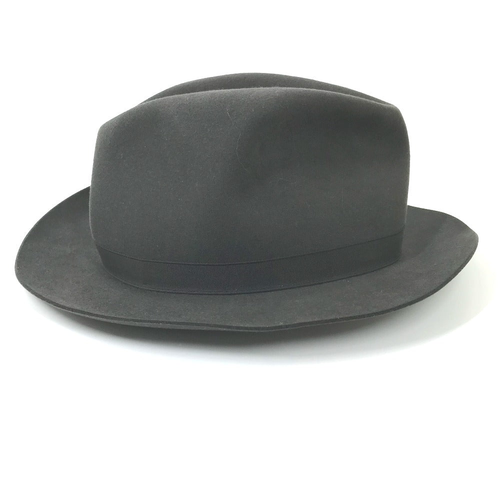 HERMES 帽子 ハット帽 ハット メンズ グレー系