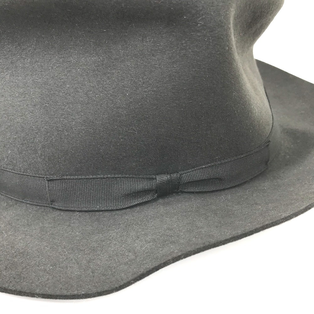 HERMES 帽子 ハット帽 ハット メンズ グレー系