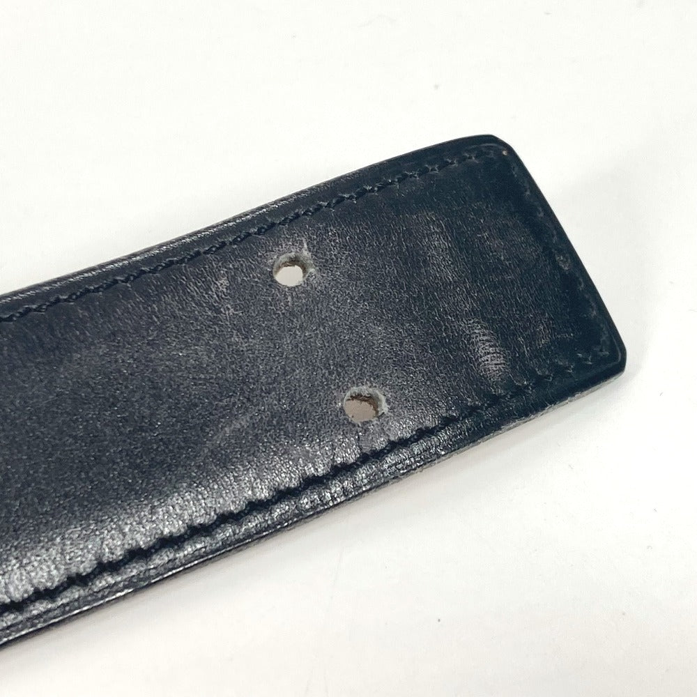 HERMES ヴィンテージ バックル ズボン用ベルト ベルト レザー レディース ブラック
