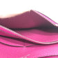 HERMES Dogon Compact Bi-fold Wallet in Taurillon Clemence Leather (Estimated) Rose Purple/Purple