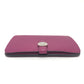 HERMES Dogon Compact Bi-fold Wallet in Taurillon Clemence Leather (Estimated) Rose Purple/Purple