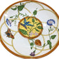 HERMES Flower Bird Butterfly Siesta Kitchenware Tableware Saucer Plate Ceramic Unisex Multicolor