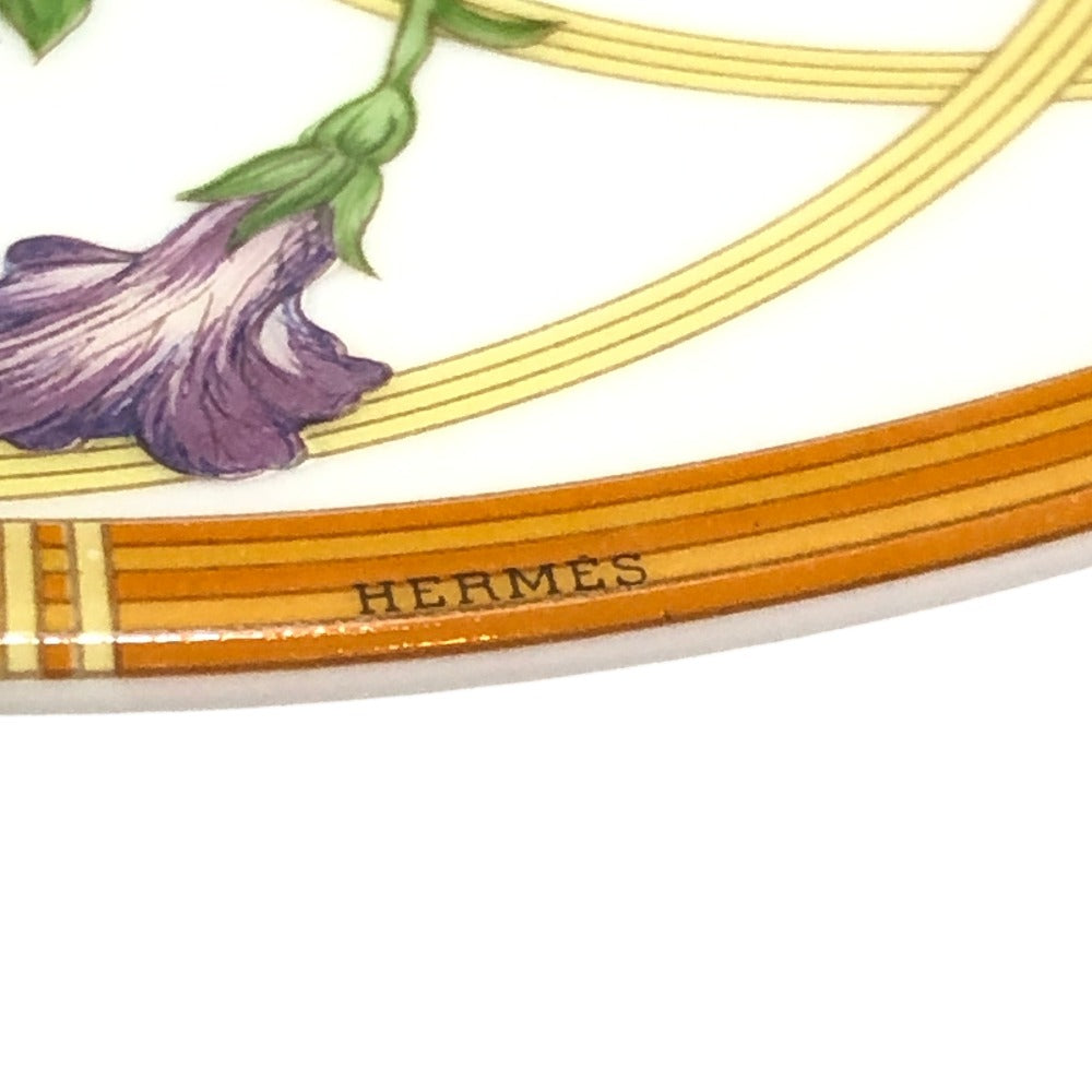 HERMES Flower Bird Butterfly Siesta Kitchenware Tableware Saucer Plate Ceramic Unisex Multicolor