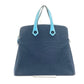 HERMES Sac Ivaux PM Handbag, Business Bag, Tote Bag, Canvas/Leather, Women's, Blue