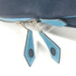 HERMES Sac Ivaux PM Handbag, Business Bag, Tote Bag, Canvas/Leather, Women's, Blue
