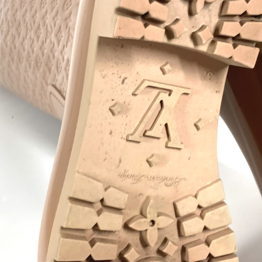 LOUIS VUITTON Monogram Long rain boots Boots Shoes Long Boots Long Rain Boots Rain shoes rubber Beige Used