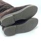 LOUIS VUITTON Monogram Sheepskin long fur shoes for winter warmth. boots suede Brown 37 Used