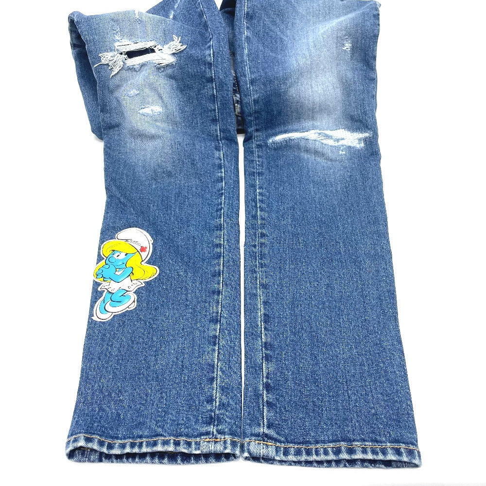 DSQUARED2 S73LA0295 ボトムス アパレル ズボン ジーパン スマーフ コラボ デニムパンツ デニム レディース ブルー