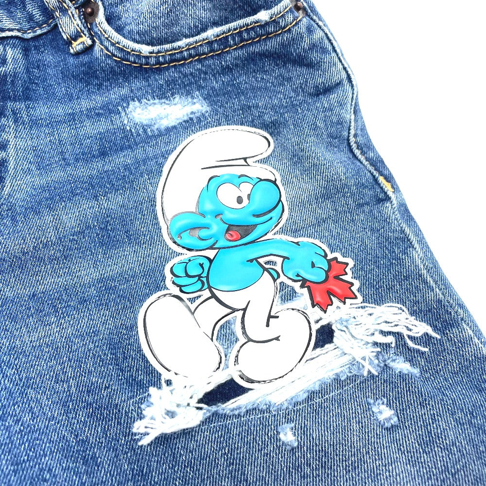 DSQUARED2 S73LA0295 ボトムス アパレル ズボン ジーパン スマーフ コラボ デニムパンツ デニム レディース ブルー