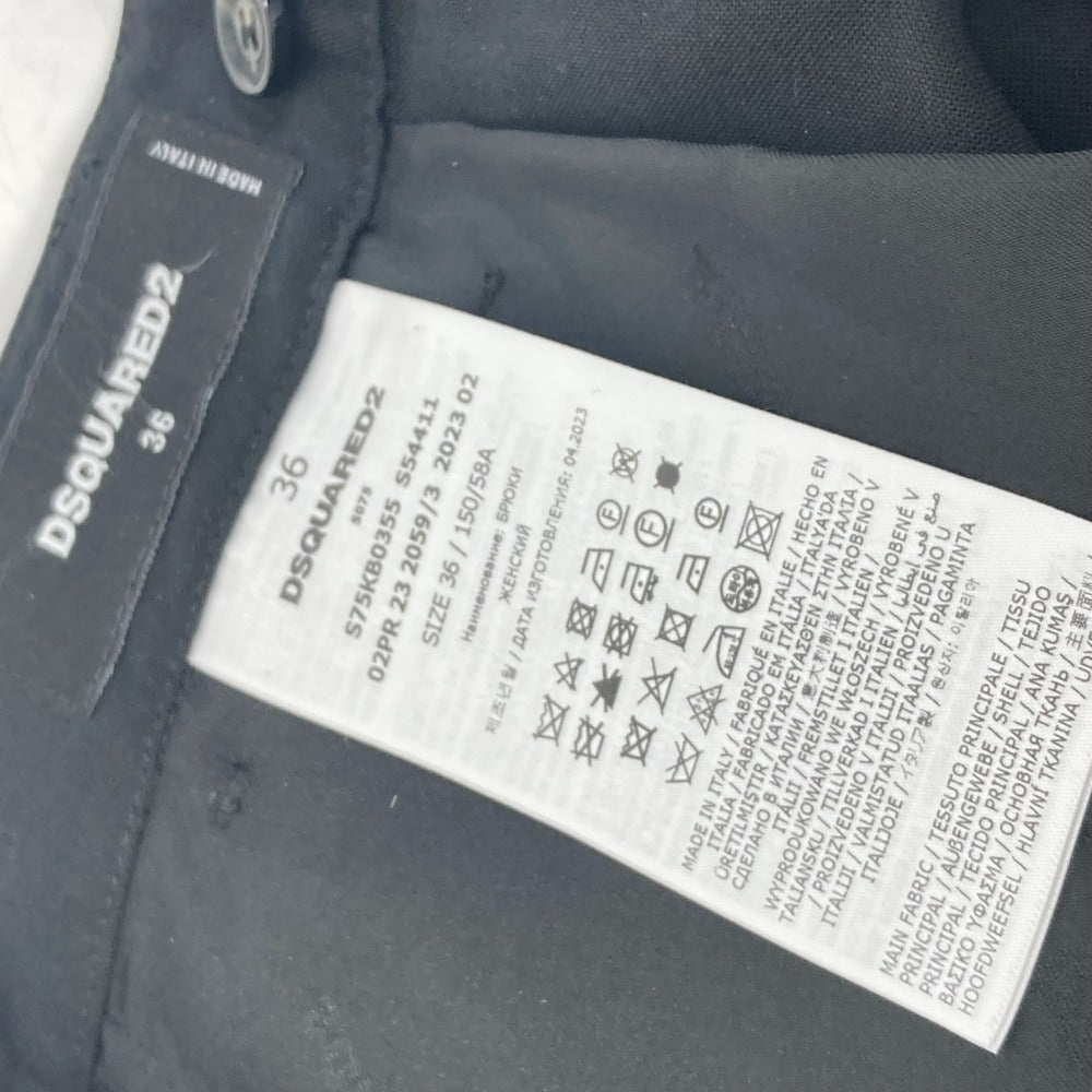 DSQUARED2 S75KB0355 2023年モデル 長ズボン 長ズボン アパレル ボトムス パンツ ポリエステル レディース ブラック