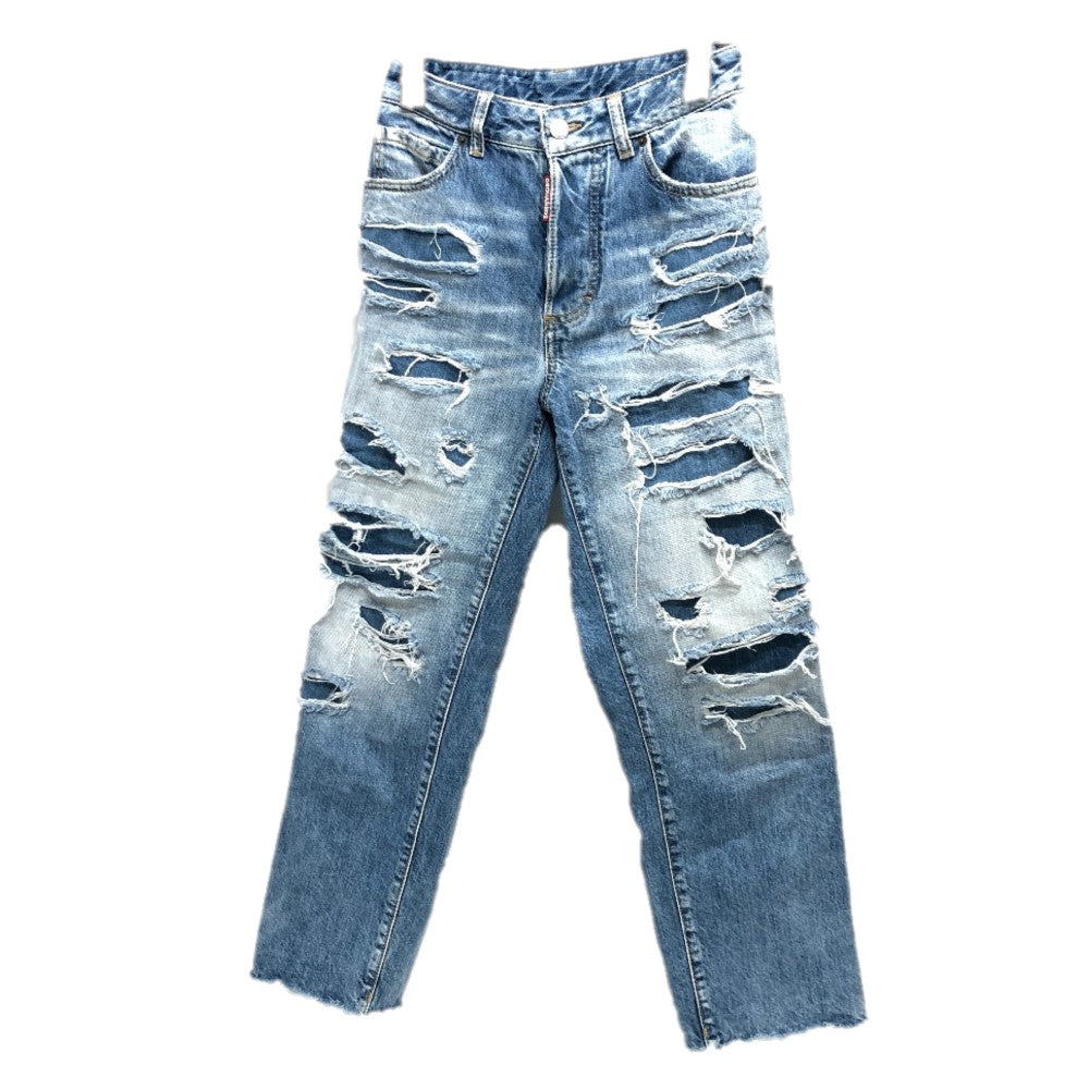DSQUARED2 S75LB0808 ダメージ ジーンズ デニムパンツ ボトムス デニム アパレル デニムパンツ デニム レディース ブルー