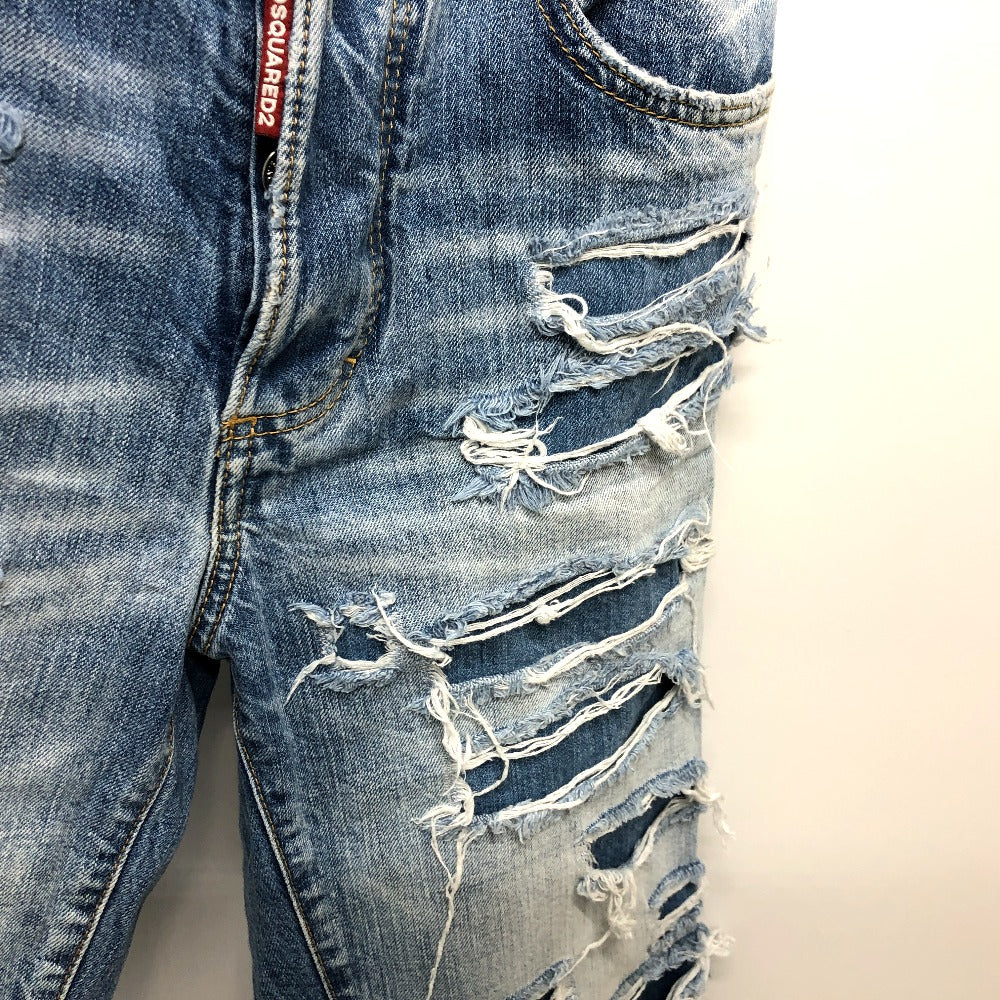 DSQUARED2 S75LB0808 ダメージ ジーンズ デニムパンツ ボトムス デニム アパレル デニムパンツ デニム レディース ブルー