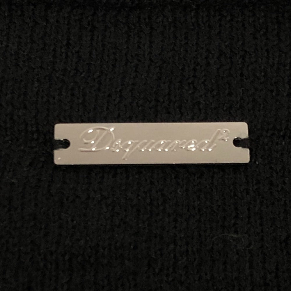 DSQUARED2 ロゴ ノースリーブ ニット ワンピース アパレル ワンピース アクリル レディース ブラック
